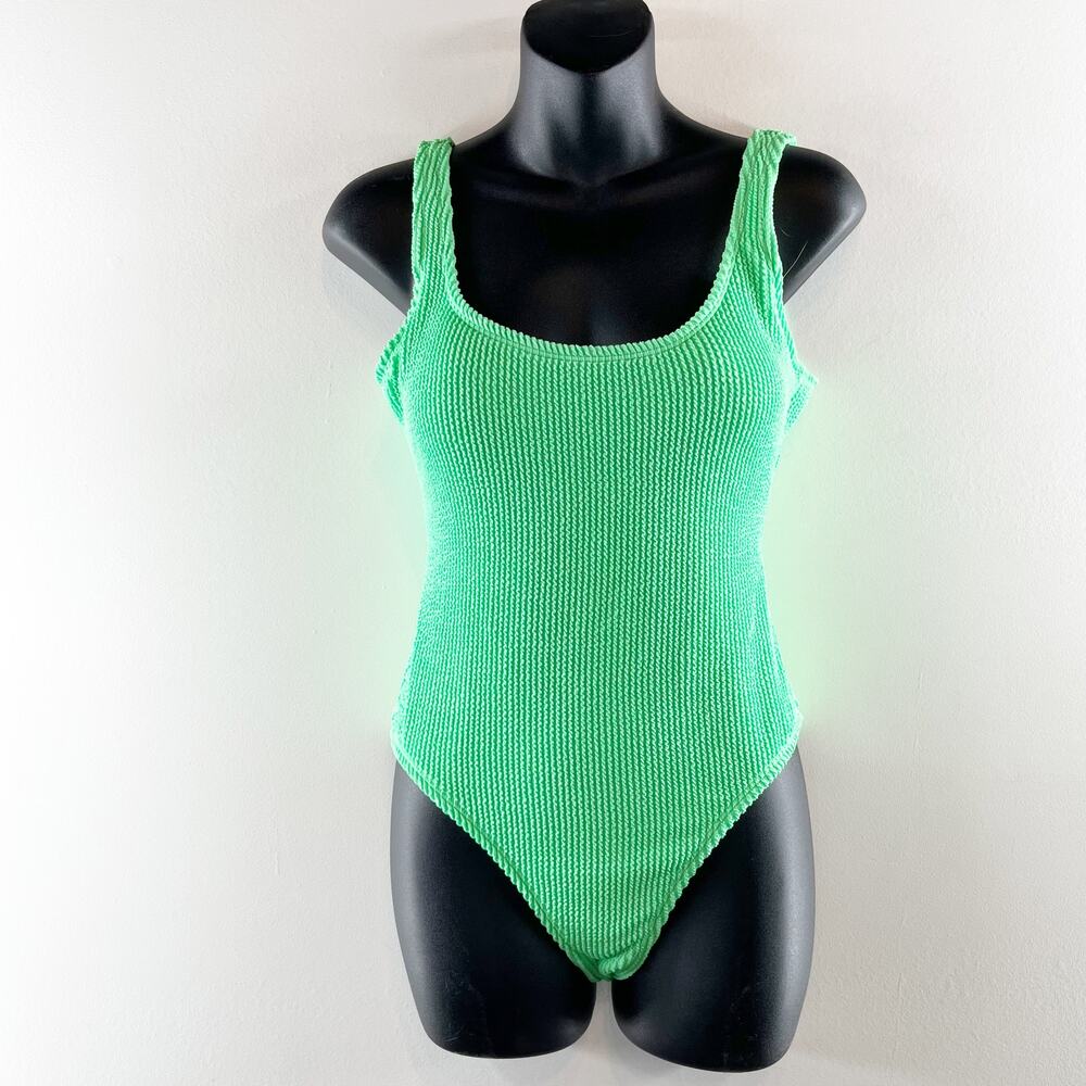 Salt + Cove Green Textured One-Piece Swimsuit